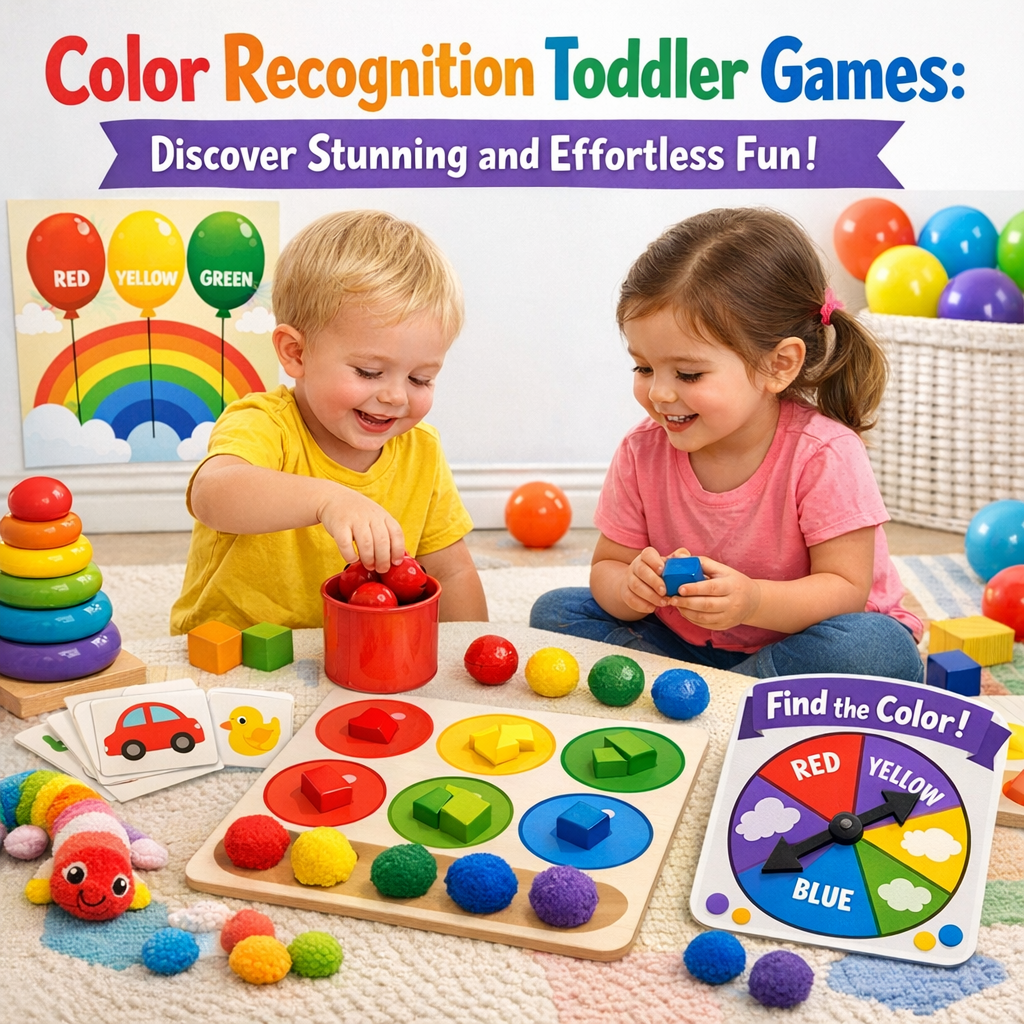 Illustration of Color Recognition Toddler Games: Discover Stunning and Effortless Fun!