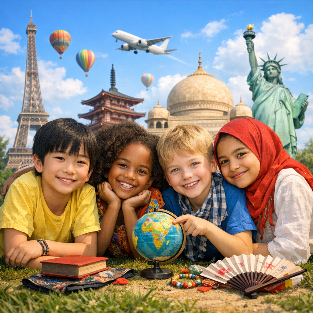 Illustration of Cultural Friends: Discover the Stunning Benefits for Global Kids