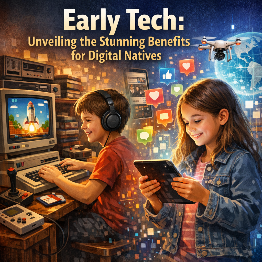 Illustration of Early Tech: Unveiling the Stunning Benefits for Digital Natives