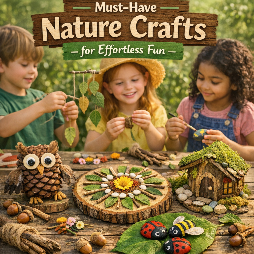Illustration of Eco-Friendly Kids: Must-Have Nature Crafts for Effortless Fun