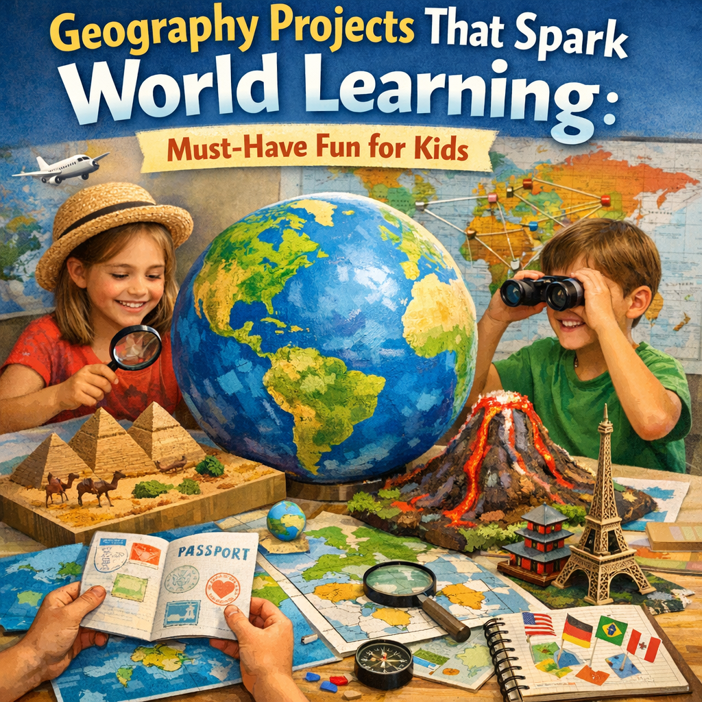 Illustration of Geography Projects That Spark World Learning: Must-Have Fun for Kids