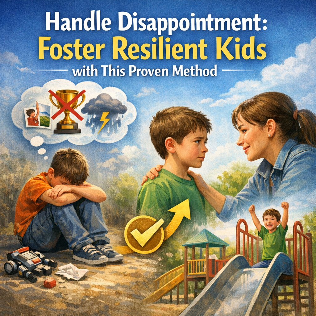 Illustration of Handle Disappointment: Foster Resilient Kids with This Proven Method