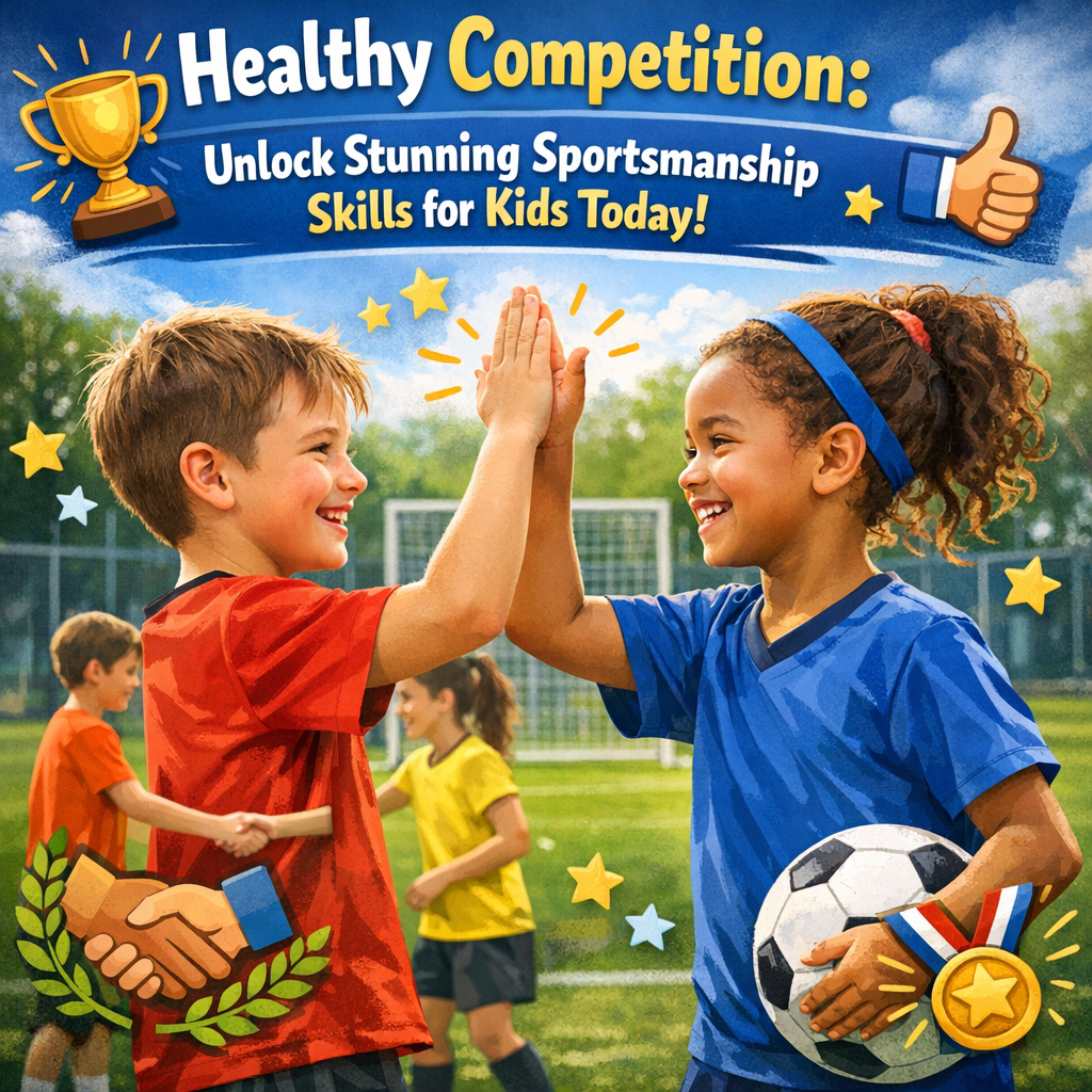 Illustration of Healthy Competition: Unlock Stunning Sportsmanship Skills for Kids Today!