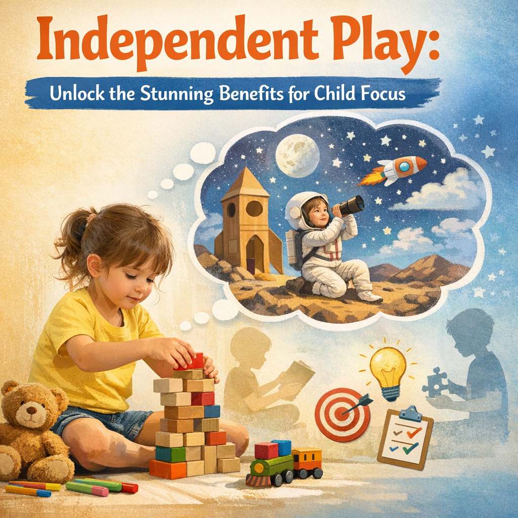 Illustration of Independent Play: Unlock the Stunning Benefits for Child Focus