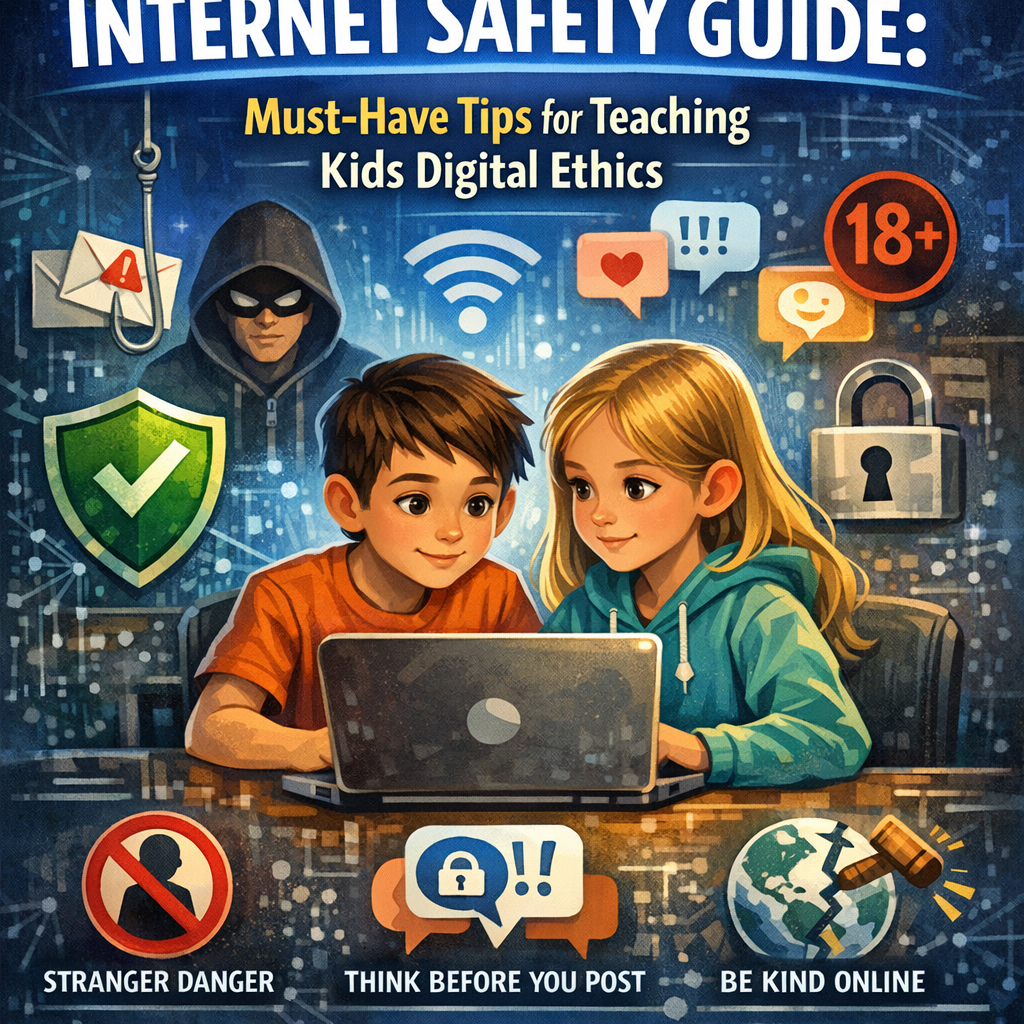 Illustration of Internet Safety Guide: Must-Have Tips for Teaching Kids Digital Ethics