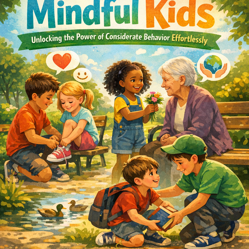 Illustration of Mindful Kids: Unlocking the Power of Considerate Behavior Effortlessly