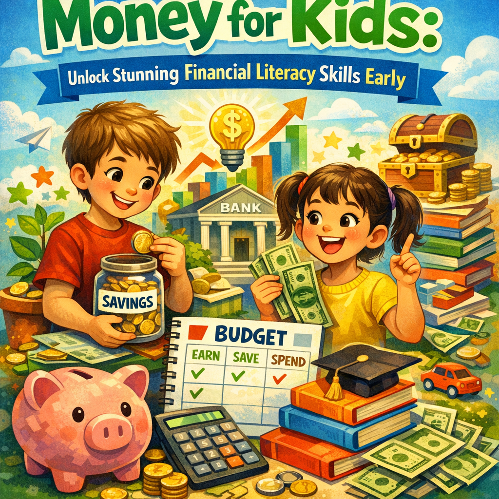 Illustration of Money for Kids: Unlock Stunning Financial Literacy Skills Early