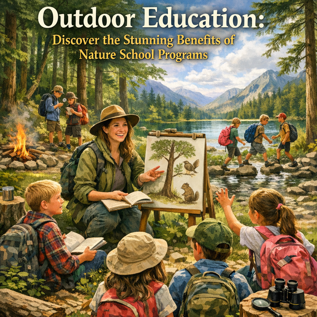 Illustration of Outdoor Education: Discover the Stunning Benefits of Nature School Programs