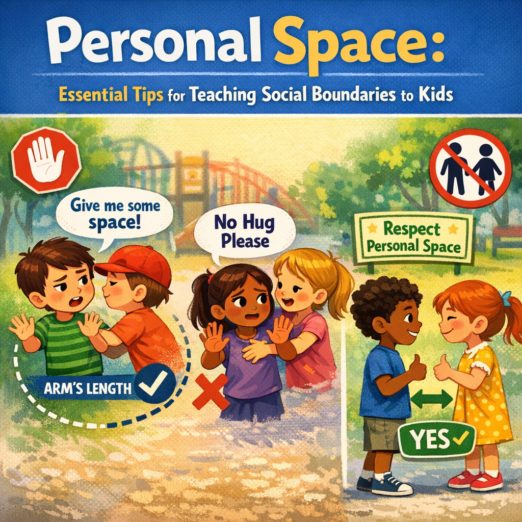 Illustration of Personal Space: Essential Tips for Teaching Social Boundaries to Kids