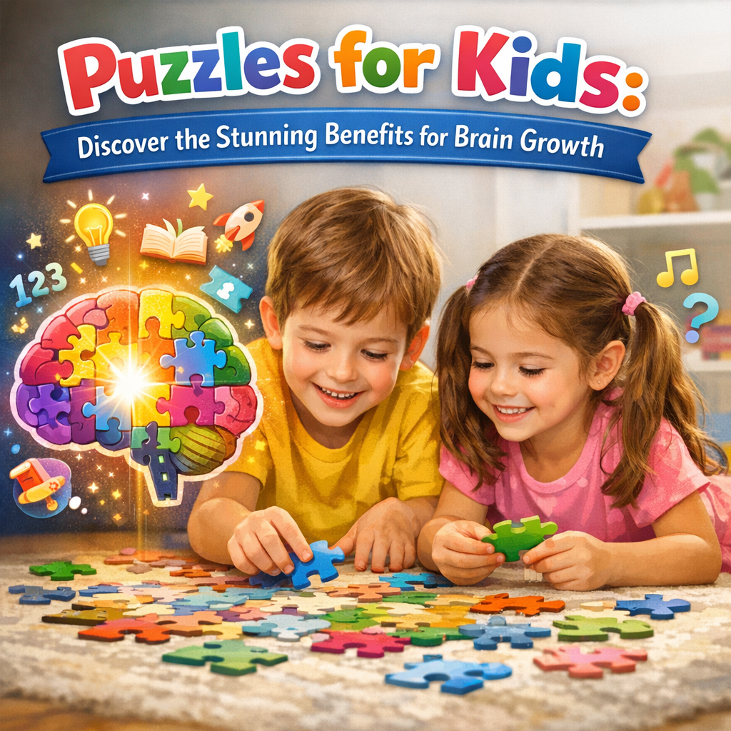 Illustration of Puzzles for Kids: Discover the Stunning Benefits for Brain Growth