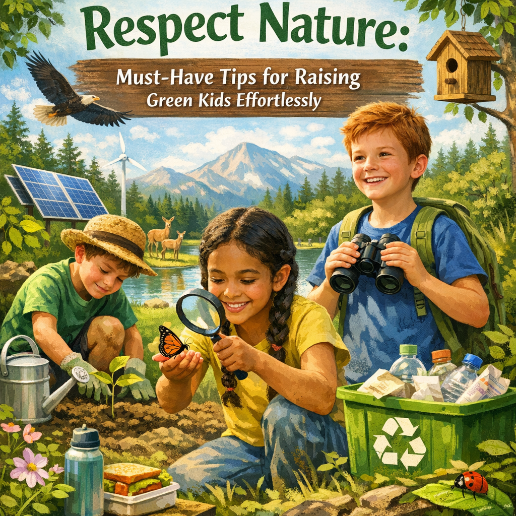 Illustration of Respect Nature: Must-Have Tips for Raising Green Kids Effortlessly