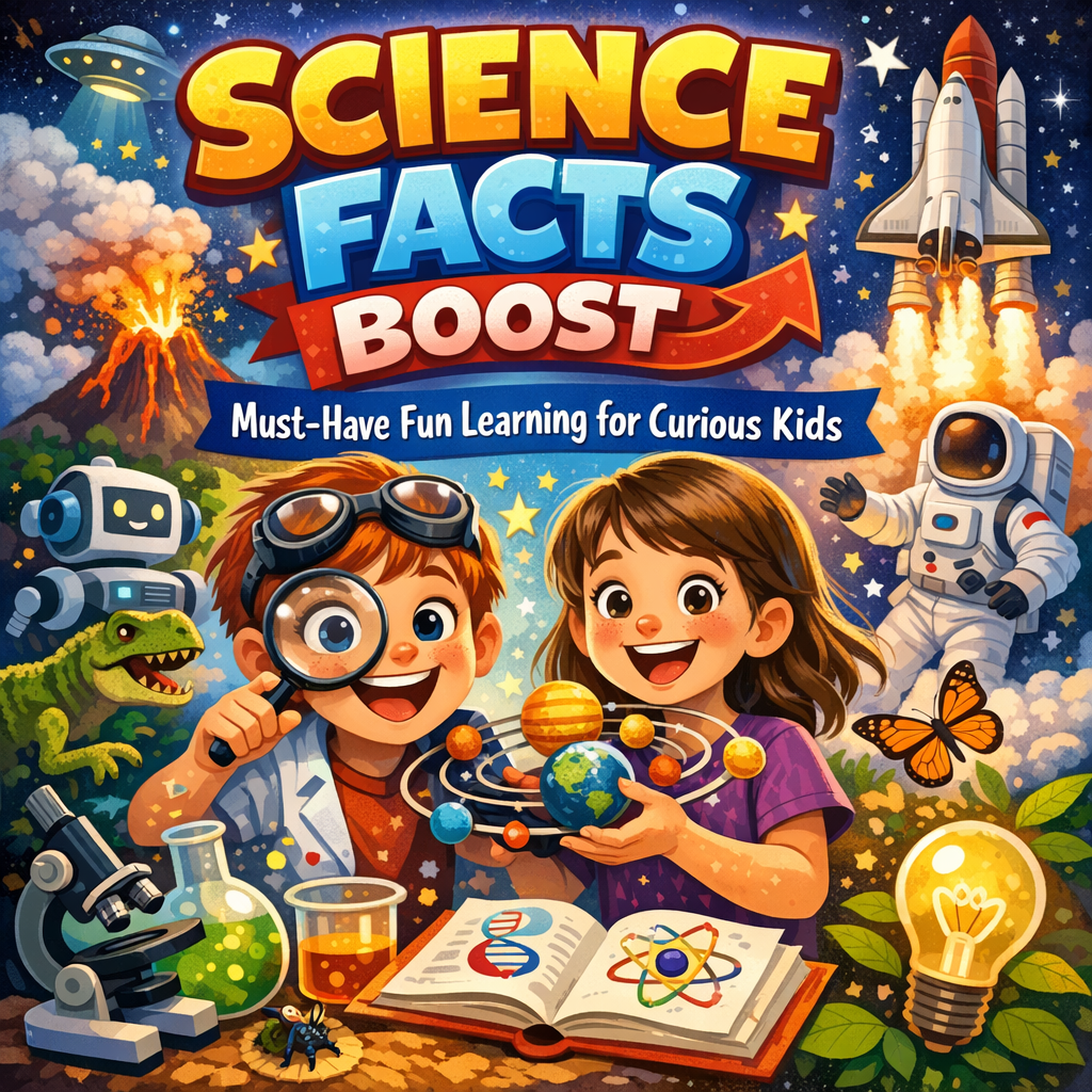 Illustration of Science Facts Boost: Must-Have Fun Learning for Curious Kids