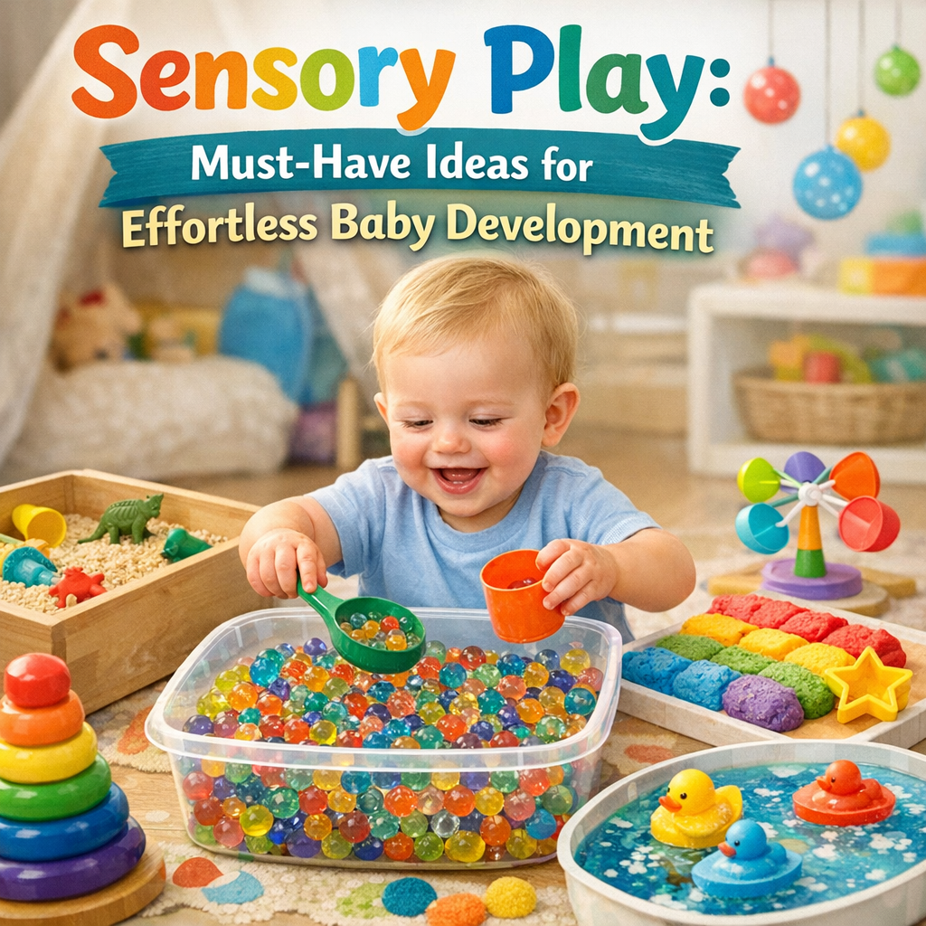 Illustration of Sensory Play: Must-Have Ideas for Effortless Baby Development
