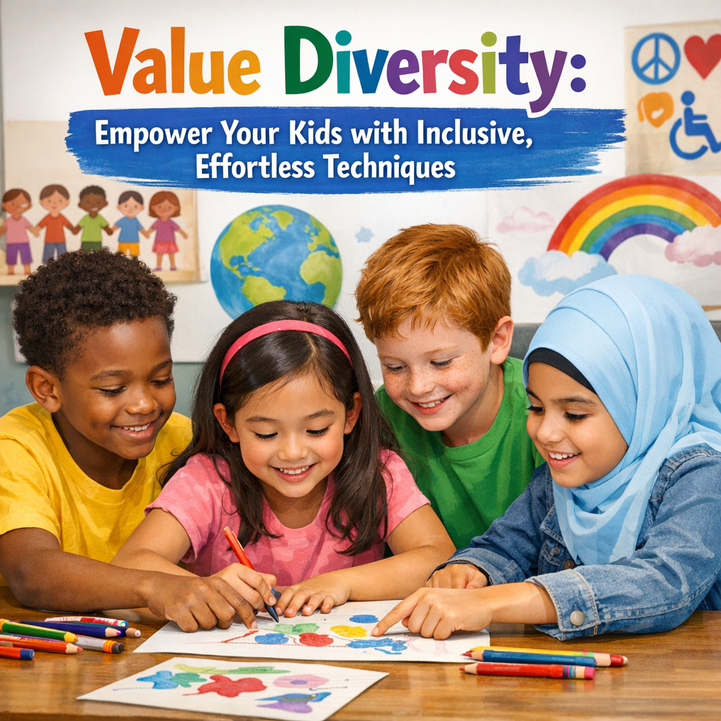Illustration of Value Diversity: Empower Your Kids with Inclusive, Effortless Techniques